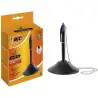 (918515) BIC BOLÍGRAFO PEANA COUNTER PEN 4 RECAMBIOS TINTA AZUL RECARGABLE NEGRO