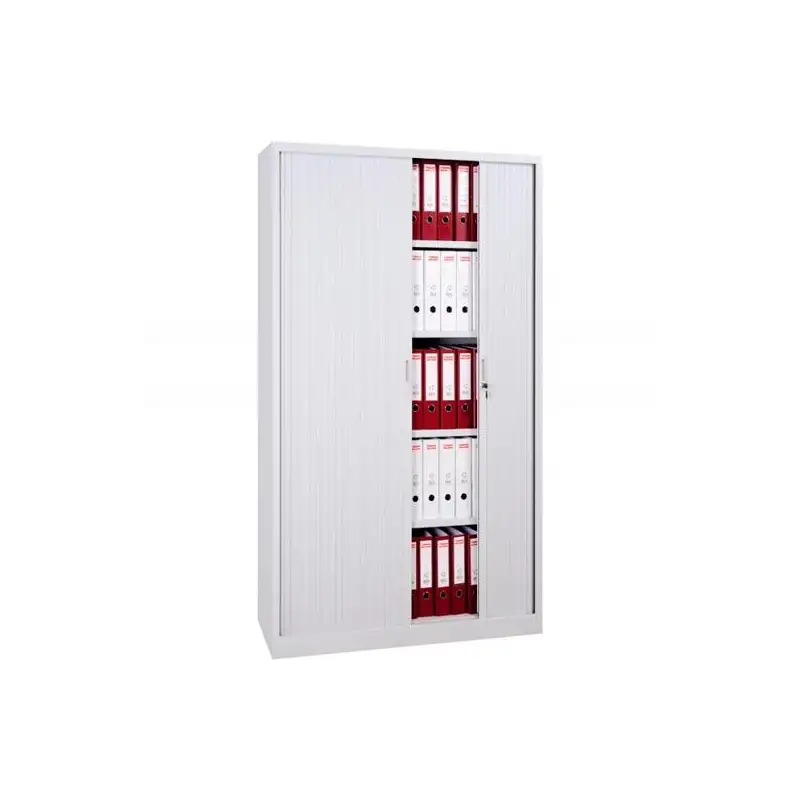 (ET410/4S-AV7) ARMARIO METÁLICO DOS PUERTAS PERSIANA CORREDERAS 100X45X198 CM (ANCHO X FONDO X ALTO) INCLUYE 4 BALDAS ACABADO...