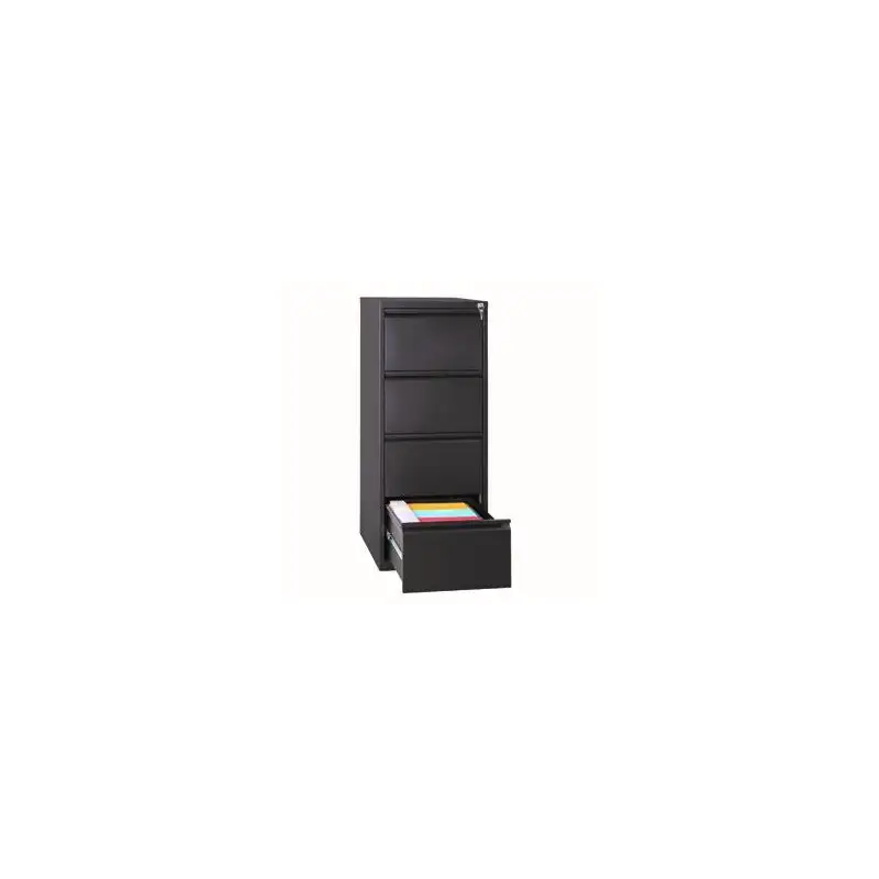 (PSF4-AV1) BISLEY ARCHIVADOR METALICO PSF LIGHT 4 CAJONES CARPETAS COLGANTES MULTIFORMATO 1321X470X622MM - ANTRACITA (MONTADO)