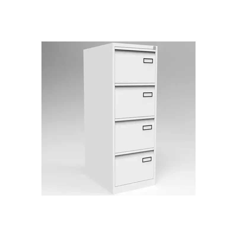 (PSF4-BA5) BISLEY ARCHIVADOR METALICO PSF LIGHT 4 CAJONES CARPETAS COLGANTES MULTIFORMATO 1321X470X622MM - BLANCO (MONTADO)