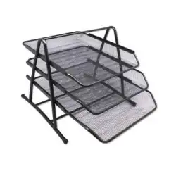 (324514) BISMARK BANDEJA DE REJILLA TRIPLE 35X30X24.5 CM  NEGRA