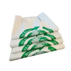 (70304) BOLSA DE CAMISETA 85X90CM 50 MICRAS 70% RECICLADO PAQUETE 50 UD