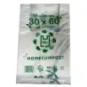 (70434) BOLSA DE CAMISETA 30X60CM COMPOSTABLE 14 MICRAS PAQUETE 200 UD