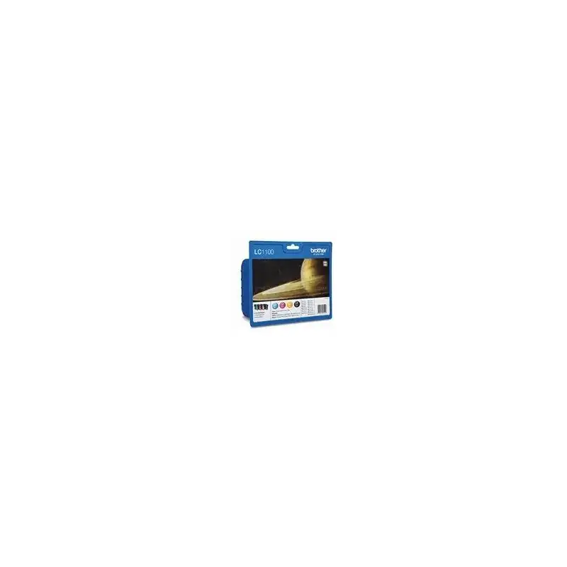 (LC1100VALBP) BROTHER TINTA  BK/C/M/Y DCP-385C - MFC-6490CW/5490CN - PACK 4 COLORES