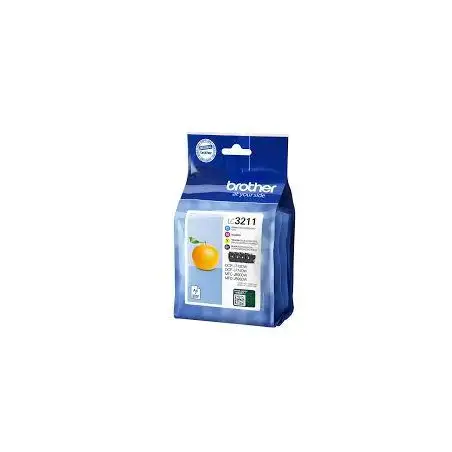 (LC3211VAL) BROTHER TINTA BK/C/M/Y DCP-J572DW - MFC-J491DW/J497DW/J890DW/J895DW - PACK 4 COLORES