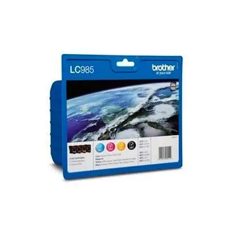 (LC985VALBP) BROTHER TINTA BK/C/M/Y DCP-J125/J140W/J315W/J515W - MFC-J220/J265W/J410/J415W - PACK 4 COLORES