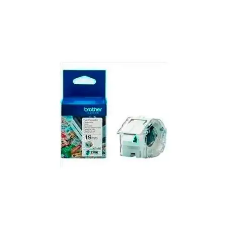 (CZ1003) BROTHER ROLLO DE CINTA ADHESIVA ZERO INK PARA ETIQUETADORA VC500W 19MMX5M