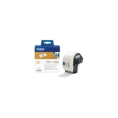 (DK11208) BROTHER ETIQUETAS PRECORTADAS DE DIRECCIÓN GRANDES 38X90MM (400 ETIQUETAS)