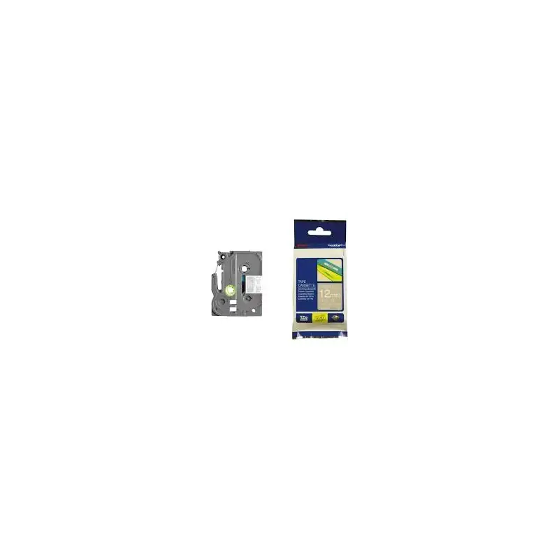 (TZEMQL35) BROTHER CINTA ROTULADORA LAMINADA MATE TEXTO BLANCO SOBRE GRIS CLARO - 12MMX5M