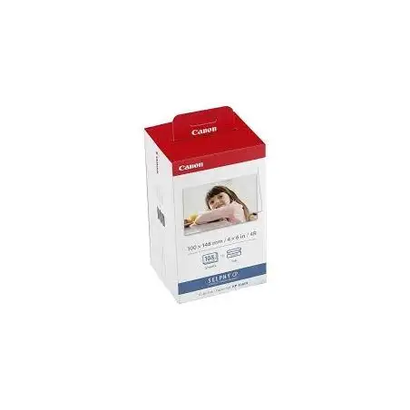 (3115B001) CANON TINTA + PAPEL TAMAÑO POSTAL 10X15CM (108 FOTOS) CP-100 - KP-108IN