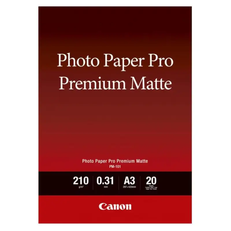 (8657B006) CANON PAPEL FOTOGRAFICO PRO PREMIUM MATTE PM-101 - A3 29