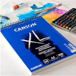 (C200807215) CANSON BLOC DIBUJO XL MIXED MEDIA TEXTURED 30H A4 BLANCO