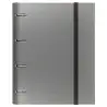 (12257408) CARCHIVO CARPETA ANILLAS 4X35MM CARPEBLOCK METAL C/RECAMBIO 100H A4 90GR 1 BANDA COLOR CARTÓN PLASTIFICADO GRIS