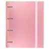 (12257425) CARCHIVO CARPETA ANILLAS 4X35MM CARPEBLOCK METAL C/RECAMBIO 100H A4 90GR 1 BANDA COLOR CARTÓN PLASTIFICADO ROSA