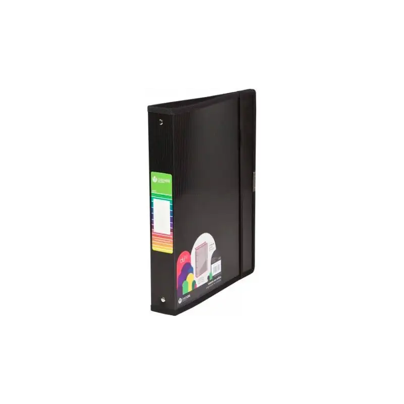 (12371406) CARCHIVO CARPETA ANILLAS 4 X 40MM A4+ C/GOMA PP DUNE NEGRO