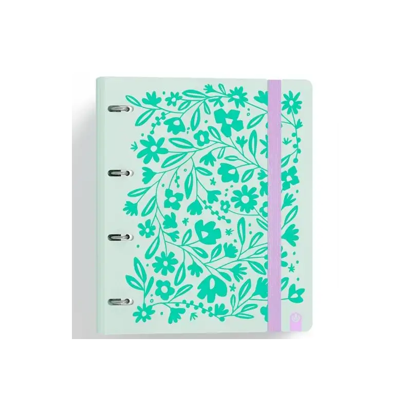 (12457445) CARCHIVO CARPETA ANILLAS 4X35MM CARPEBLOCK 360 C/RECAMBIO 100H 90GR 4 SEPARADORES PP RÍGIDO FOAM VERDE PASTEL