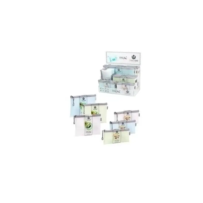 (45014099) CARCHIVO BOLSA MULTIUSOS CREMALLERA EVA SURTIDO TAMAÑO A6 COLORES SURTIDOS