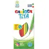 (42793) CARIOCA LÁPICES DE COLORES TITA SURTIDOS ESTUCHE 12 UD