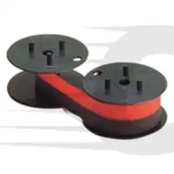 (RB-02) CASIO CINTA IMPRESIÓN DE NAILON 6M X 13MM NEGRO/ROJO