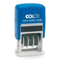 (104789) COLOP SELLO PRINTER S120 4MM FECHA ESPAÑOL AZUL/AZUL
