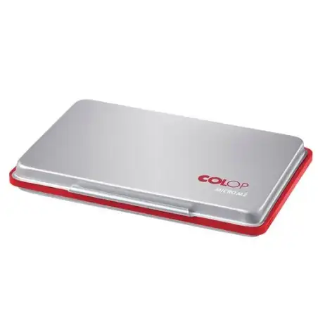 (137869) COLOP TAMPON MICRO M2 ESTUCHE DE METAL ROJO