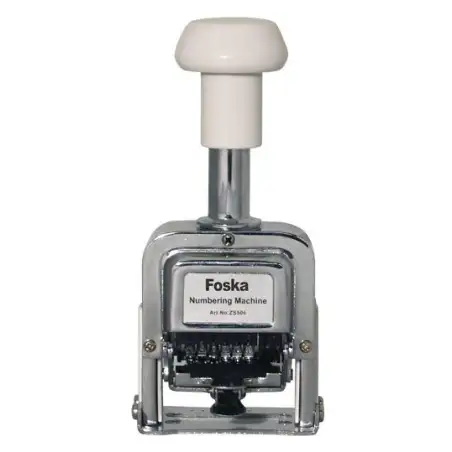 (NUMF.ZS506) FOSKA SELLO NUMERADOR AUTOMATICO 5MM 6 BANDAS