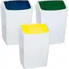 (24260BL) DENOX PAPELERA TAPA BASCULANTE 55L BLANCO