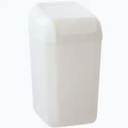 (24650BL) DENOX PAPELERA TAPA BASCULANTE TROYA 30L BLANCO