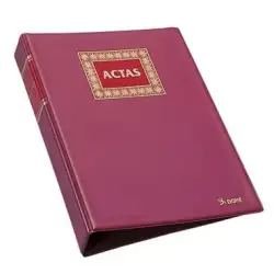 (09922) LIBRO DE ACTAS RECAMBIABLES FOLIO NATURAL 100 HOJAS