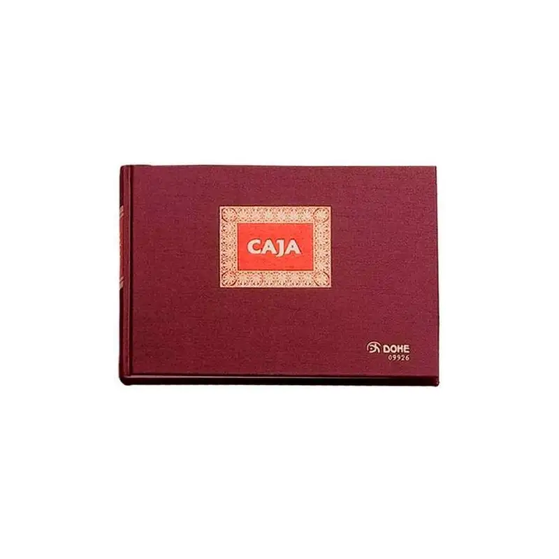 (09926) DOHE LIBRO CAJA DE CONTABILIDAD 100H NUMERADAS CUARTO APAISADO