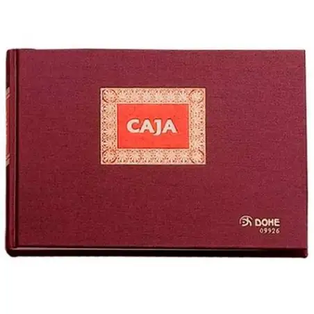 (09926) DOHE LIBRO CAJA DE CONTABILIDAD 100H NUMERADAS CUARTO APAISADO