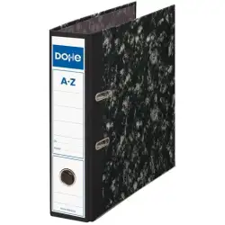 (09121) DOHE ARCHIVADOR PALANCA ARCHINOVO A4 LOMO ANCHO RADO CARTÓN FORRADO NEGRO JASPEADO