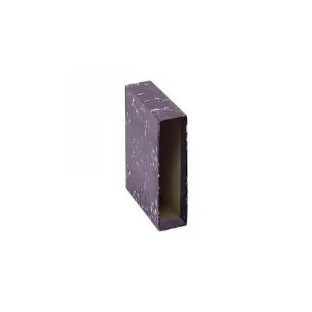 (09142) DOHE FUNDA ARCHIVADOR ARCHINOVO A4 LOMO ANCHO CARTÓN FORRADO NEGRO JASPEADO