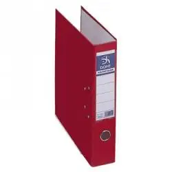 (09407) DOHE ARCHIVADOR PALANCA ARCHICOLOR A4 LOMO ANCHO RADO CARTÓN FORRADO PP ROJO