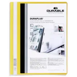 (257904) DURABLE CARPETA DE PRESENTACIÓN DOSSIER FÁSTENER DURAPLUS A4 AMARILLO -25 UD-