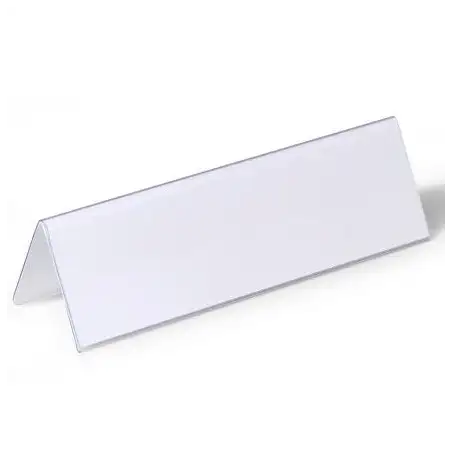 (805219) DURABLE PORTANOMBRES DE MESA 61X210MM TRANSPARENTE