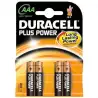 (942796) DURACELL PILAS PLUS POWER LR03 ALCALINAS AAA 1.5V PACK-4