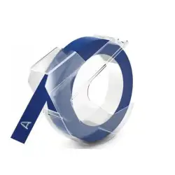 (520106) DYMO CINTA DE TRANSFERENCIA TÉRMICA ADHESIVA BRILLANTE AZUL PARA GRABAR EN RELIEVE 9MMX3M