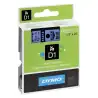 (S0720560) DYMO CINTA DE TRANSFERENCIA TERMICA D1 45016. ETIQUETAS ESTÁNDAR NEGRO SOBRE AZUL DE 12MMX7M.POLIESTER AUTOADHESIV...