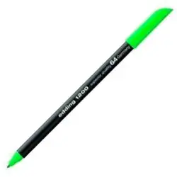 (1200-64) EDDING ROTULADOR 1200 PUNTA FINA VERDE NEÓN