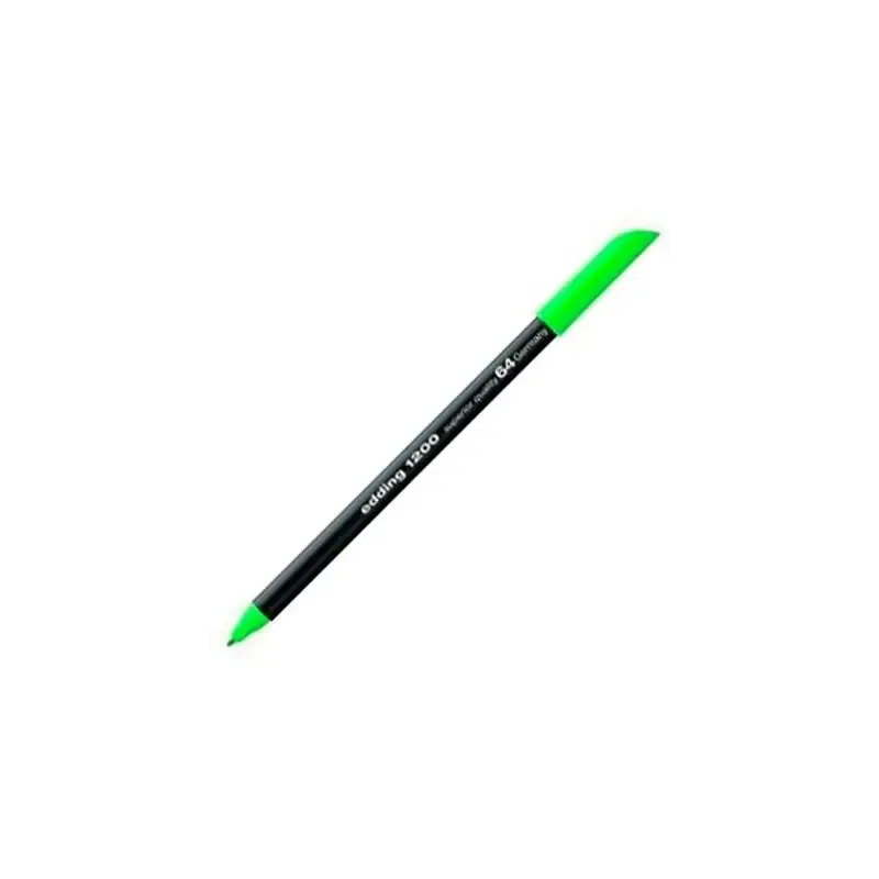 (1200-64) EDDING ROTULADOR 1200 PUNTA FINA VERDE NEÓN
