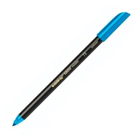 (1200-73) EDDING ROTULADOR 1200 PUNTA FINA AZUL METÁLICO