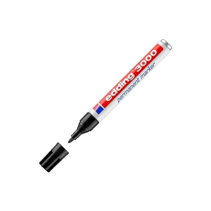 (3000-01) EDDING MARCADOR PERMANENTE 3000 NEGRO