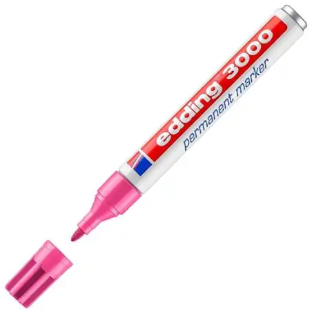 (3000-09) EDDING MARCADOR PERMANENTE 3000 ROSA