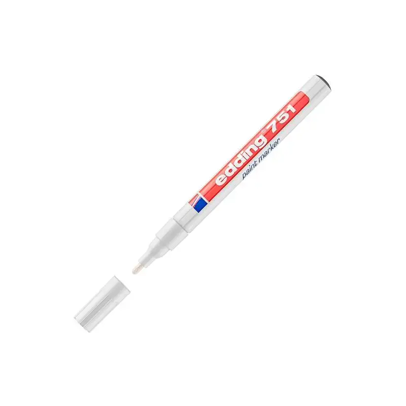 (751-49) EDDING MARCADOR PERMANENTE TINTA OPACA 751 BLANCO