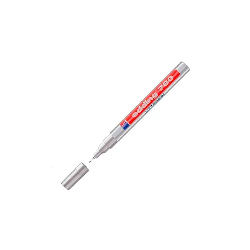 (780-54) EDDING MARCADOR PERMANENTE 780 PLATA
