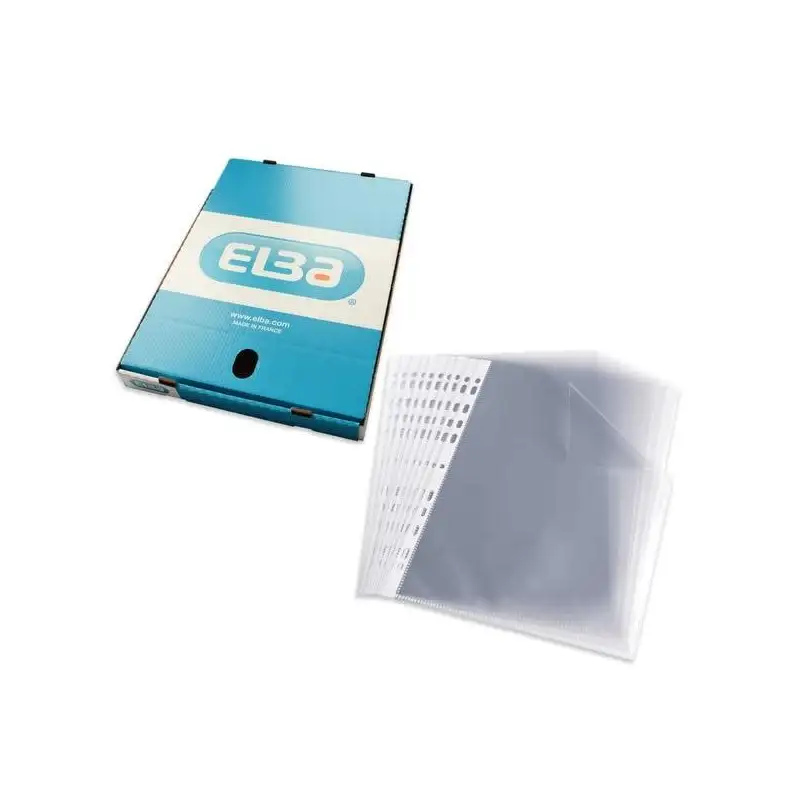 (400005371) ELBA FUNDA MULTITALADRO 11 PP CRISTAL A4 70 MICRAS  STANDARD CAJA 100 UD