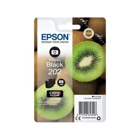 (C13T02F14010) EPSON SINGLEPACK FOTO NEGRO 202 CLARIA PREMIUM INK