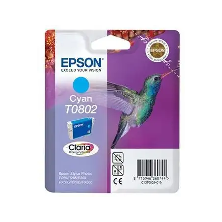 (C13T08024011) EPSON STYLUS PHOTO R-265/360/RX-560/585/685 CARTUCHO CIAN