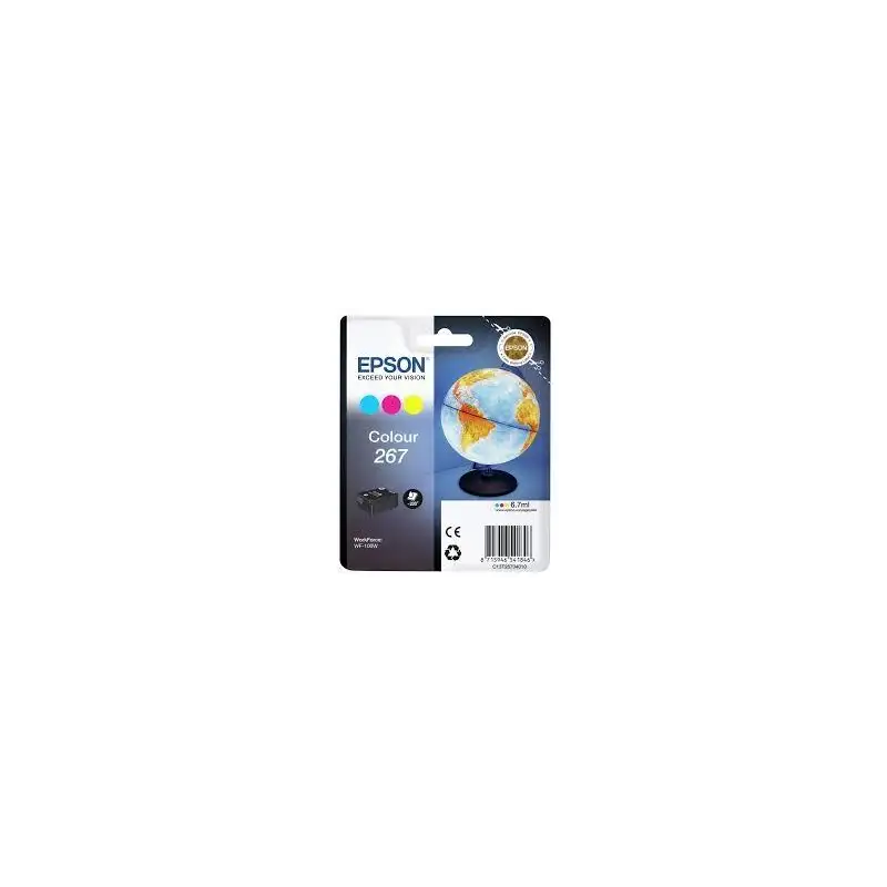 (C13T26704010) EPSON SINGLEPACK COLOUR WF-100W 267 INK CARTRIDGE